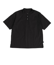 フットマーク（FOOTMARK）半袖シャツ ノーカラーシャツ 3100526-09 冷感 はっ水 UVカット