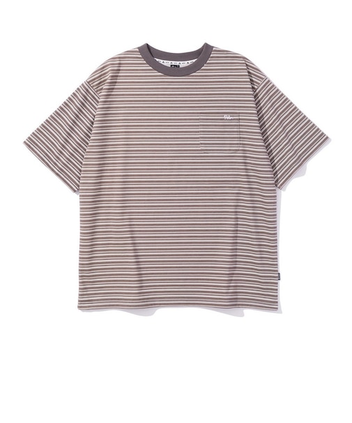 ポーラー（POLER）クールタッチ 90s ストライプ 半袖Tシャツ 261MCV0047-BLK