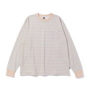 ポーラー(POLER)クールタッチ 90s ストライプ 長袖Tシャツ 261MCV0046-BEG