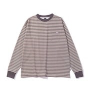 ポーラー(POLER)クールタッチ 90s ストライプ 長袖Tシャツ 261MCV0046-BLK