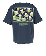 ゴースローキャラバン（GOSLOWCARAVAN）スクエアLOGO バックプリント ゆったり 半袖Tシャツ 361915B NAV