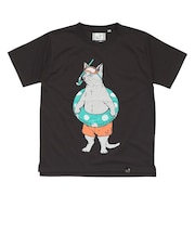ゴースローキャラバン（GOSLOWCARAVAN）Drymix 海猫 半袖Tシャツ 365601 BLK
