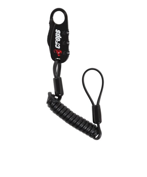 クロップス（CROPS）Q-BIRO mini キューバイロミニ SPD04-BR90-01 ブラック 自転車 ワイヤーロック 鍵 ダイヤル式 防犯