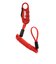 クロップス（CROPS）自転車 ワイヤーロック ダイヤル式 Q-BIRO mini キューバイロミニ SPD04-BR90-04 レッド カラビナ 形状記憶ケ…