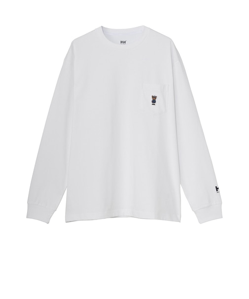 ヘリーハンセン（HELLY HANSEN）長袖Tシャツ ロンT ロングスリーブヘリーベアーポケットティー HME32662 CW