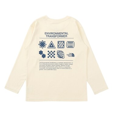 ザ・ノース・フェイス（THE NORTH FACE）キッズ ロングスリーブグラフィックTシャツ NTJ82533 WS