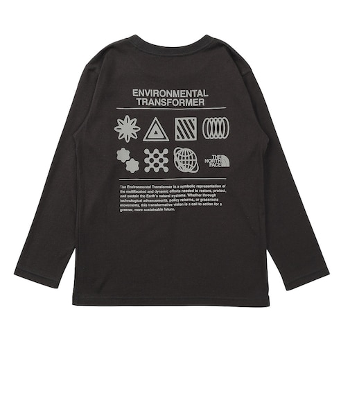 ザ・ノース・フェイス（THE NORTH FACE）キッズ ロングスリーブグラフィックTシャツ NTJ82533 K