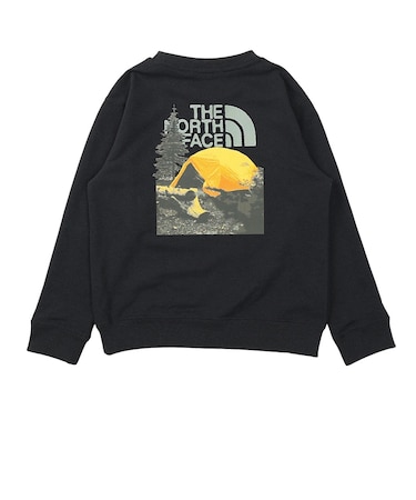 ザ・ノース・フェイス（THE NORTH FACE）キッズ ロゴクルーネックスウェット NTJ62637 K