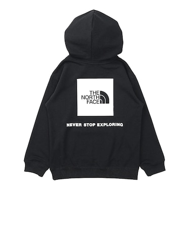 ザ・ノース・フェイス（THE NORTH FACE）キッズ スウェットバックスクエアロゴフーディ NTJ62633 K