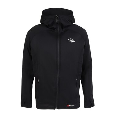 ポールワーズ（POLEWARDS）ジップアップ フリース POLAR STRETCH フーディ PW2WAL02 BLK