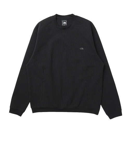 NOREMID ワッフル 長袖カットソー ブラック Mサイズ ザ・ノース・フェイス（THE NORTH FACE）MONOLAY ワッフル クルー 長袖