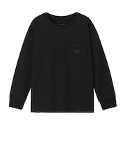 ザ・ノース・フェイス（THE NORTH FACE）キッズ 長袖Tシャツ ロンT ポケットロゴティー NTJ82526 K