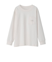 ザ・ノース・フェイス（THE NORTH FACE）キッズ 長袖Tシャツ ロンT ポケットロゴティー NTJ82526 OW