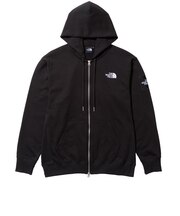 ザ・ノース・フェイス(THE NORTH FACE)パーカー フルジップ スクエアロゴフルジップ NT12335 K ブラック