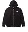 ザ・ノース・フェイス（THE NORTH FACE）パーカー フルジップ スクエアロゴフルジップ NT12335 K ブラック