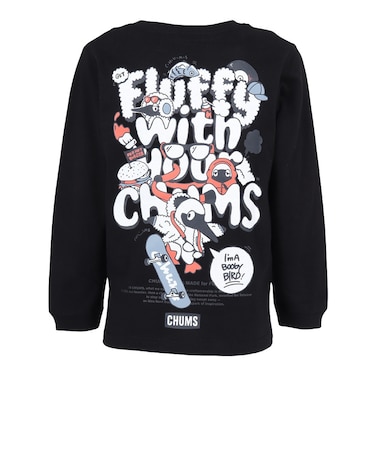チャムス（CHUMS）キッズ フラッフィーポケットブラッシュド ロングスリーブTシャツ CH21-1475-K001