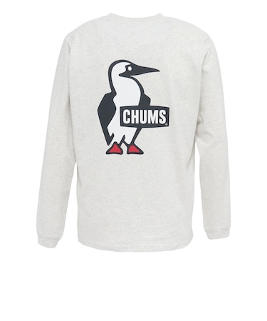 チャムス（CHUMS）ブービーロゴブラッシュド ロングスリーブTシャツ CH01-2668-G044