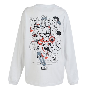 チャムス（CHUMS）フラッフィーポケットブラッシュドロングスリーブTシャツ CH11-2880-W001
