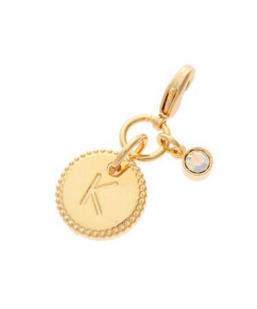 シンプルイニシャルチャーム k