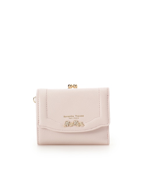 ラメフラワービジュー 折財布