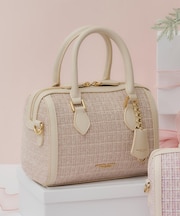 ツイード ボストンバッグ