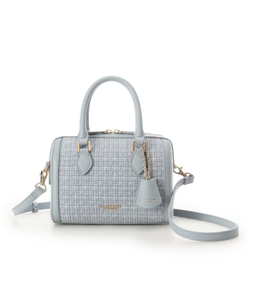 ツイード ボストンバッグ