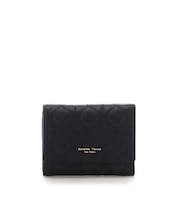 ハートキルティング折財布