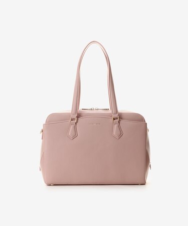 パソコンケース付きファスナーA4トートバッグ