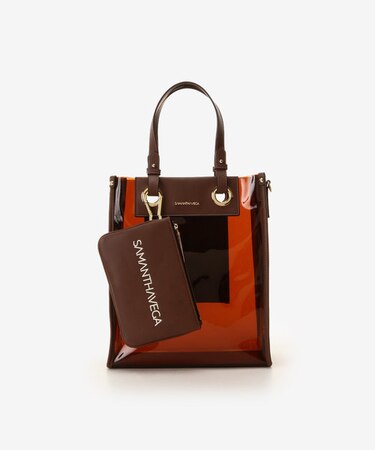 ビニールスクエアトートバッグ(M)