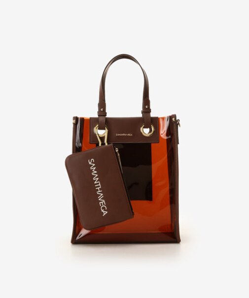 ビニールスクエアトートバッグ(M)