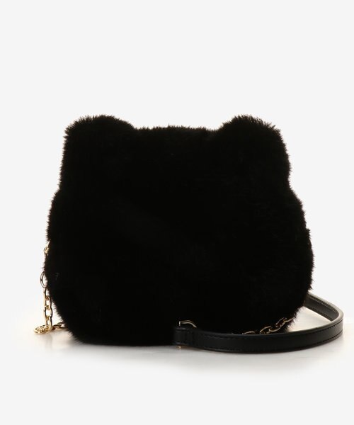SAMANTHAVEGA キャットファーショルダーバック キャットモチーフファーショルダーバッグ｜サマンサベガの通販｜&mall