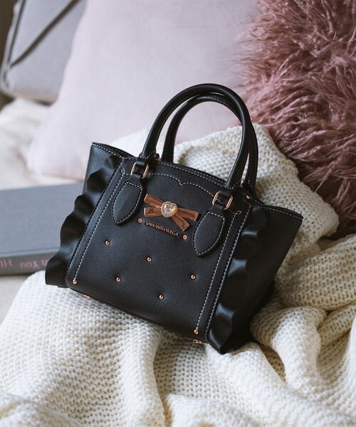 サイドレースアップリボンビジューミニフラッター SAMANTHAVEGA