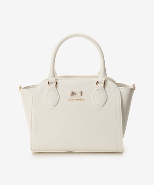 ビジューリボントートバッグ