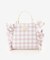 チェックフリルハンドバッグ（大）