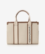 ロゴテープキャンバスハンドバッグ（小）