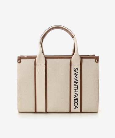 ロゴテープキャンバスハンドバッグ(小)