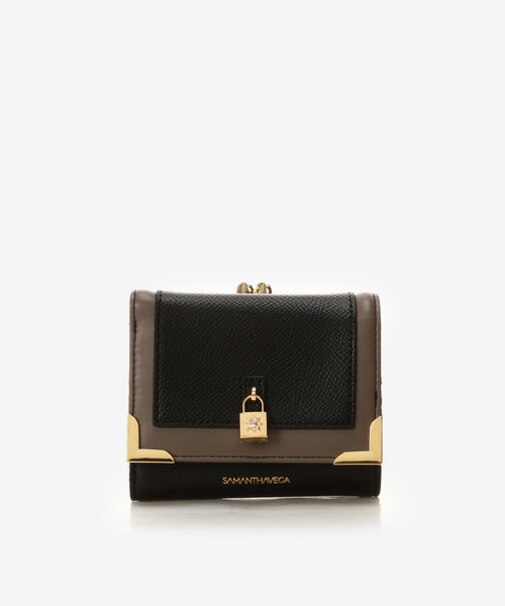 パドロック折財布