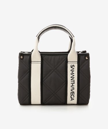 ロゴテープキルティングショルダーバッグ（ミニ）