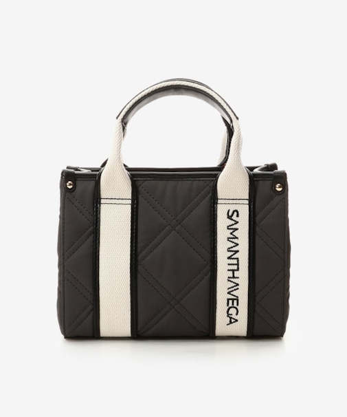 ロゴテープキルティングショルダーバッグ（ミニ）