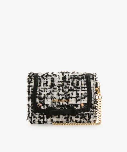 ソリッドリボンツイードパスケース