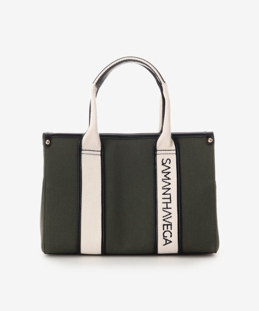 ロゴテープキャンバスハンドバッグ（小）