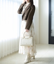 フロントリボンベルトハンドバッグ