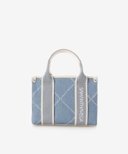 ロゴテープデニム風トート（ミニ）