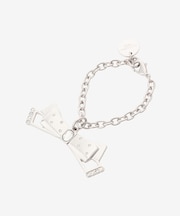 リボンストーンバッグチャーム