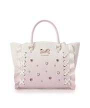 レースアップハートビジューグラデーションフラッター(小)