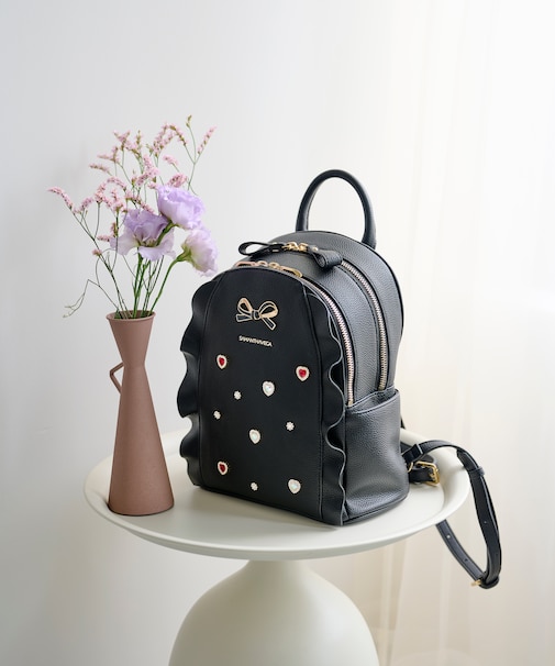 ビジューフラッターリュック