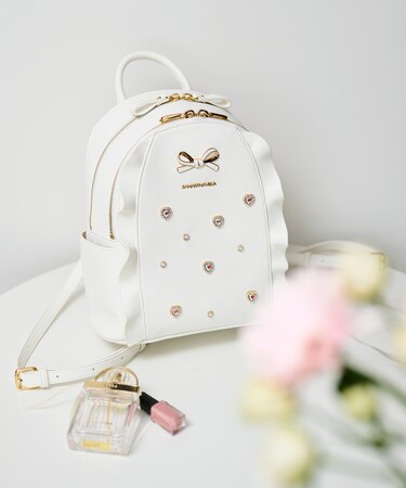 ビジューフラッターリュック