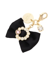 サークルビジューリボンファスナーチャーム