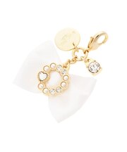 サークルビジューリボンファスナーチャーム