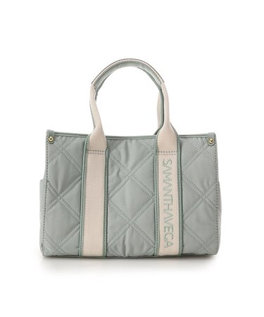 ロゴテープキルティングハンドバッグ（小）